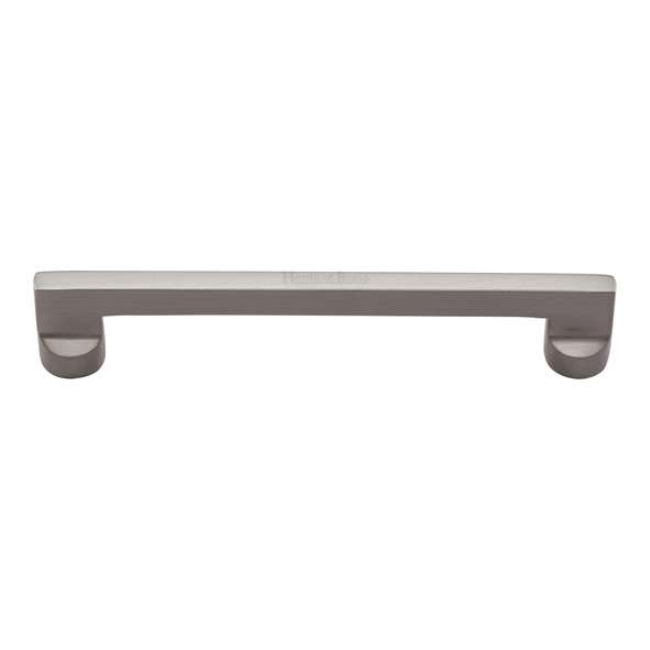 C0345 160-SN • 160 x 179 x 35mm • Satin Nickel • Heritage Brass Trident Cabinet Pull Handle